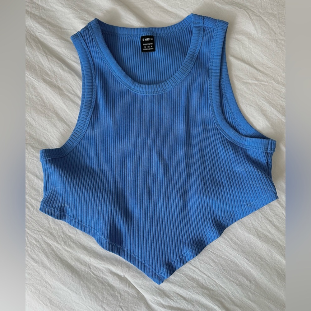 blue summer top